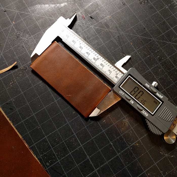 Leather Folded And Glued For Permanent Bond