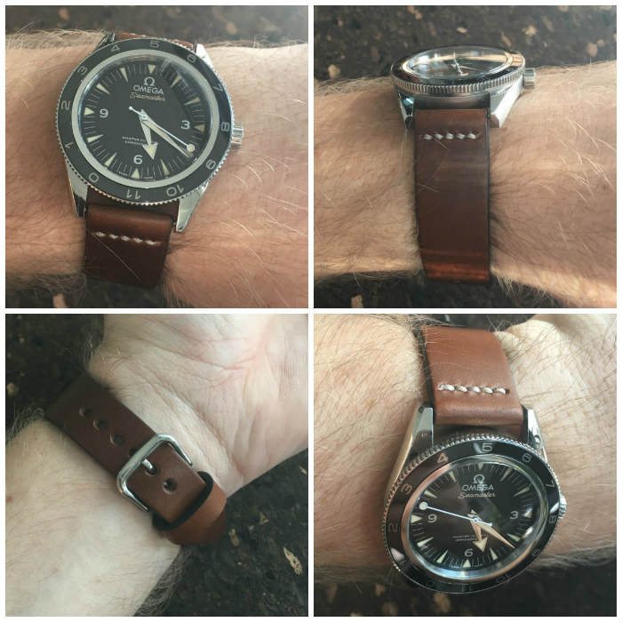 Gordon Straps Horween Leather Strap On The Wrist