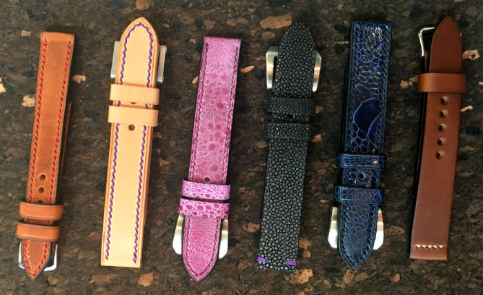 Six Custom Made Watch Straps