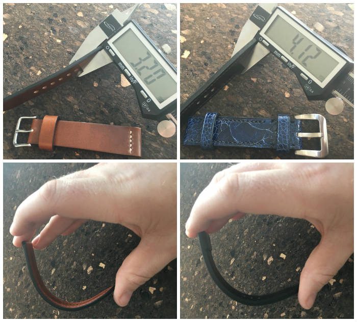 Testing Watch Strap Thickness And Flexability