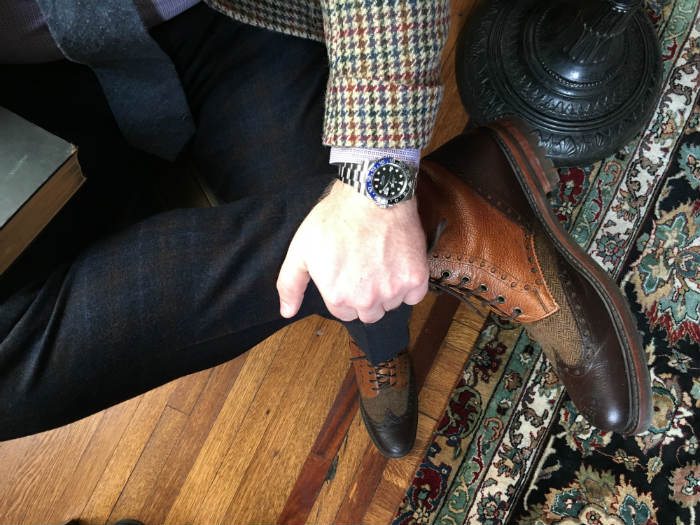 Cheaney & Sons Tweed Boots with Rolex
