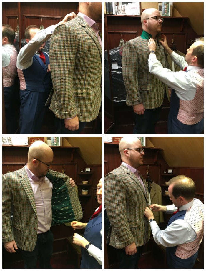 Second Spoerts Coat Jacket Fitting With Tailor