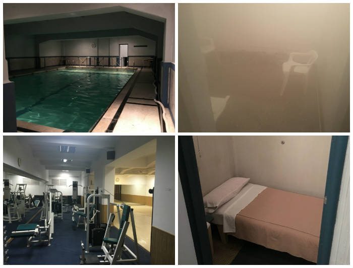 Clubs swimming pool and gym