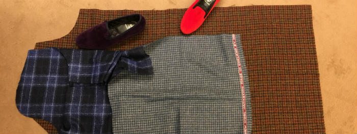 Custom Fabric For Tuxedo Slippers