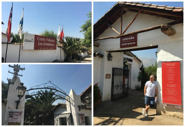 Entrance to the Los Dominicos Artisan Market Santiago
