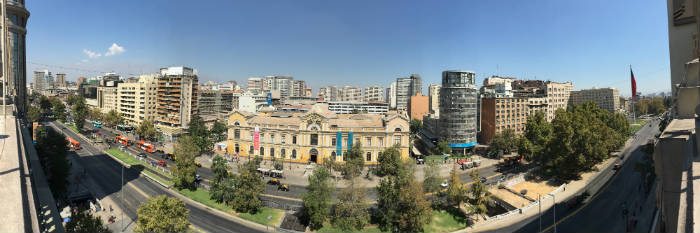 Pano view from rooftop garden