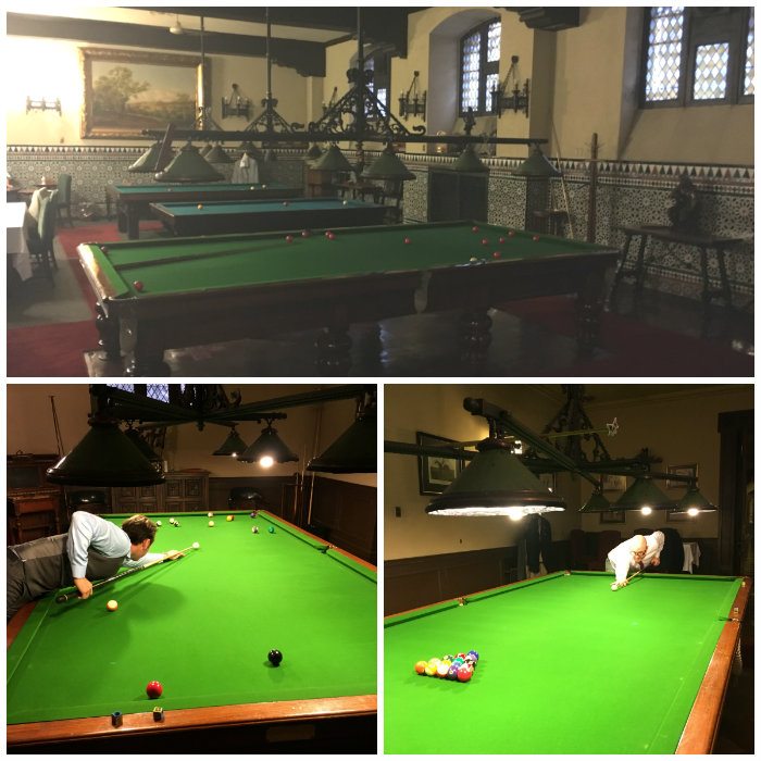 Snooker and pool tables