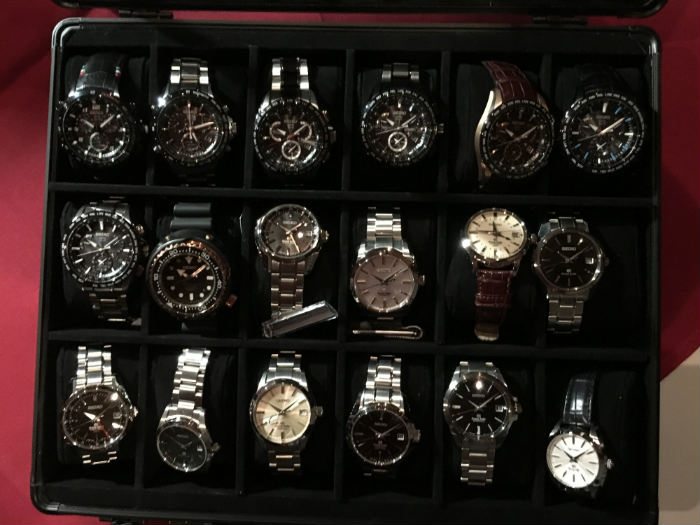 18 Grand Seiko watch in travel case