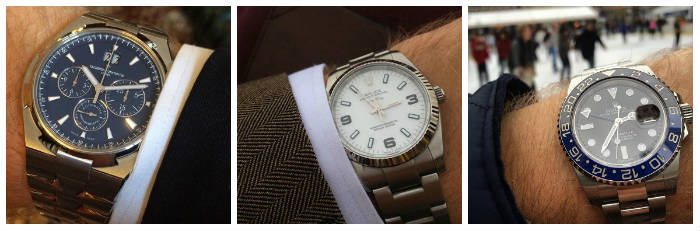 Collection Of Watches On Buckles