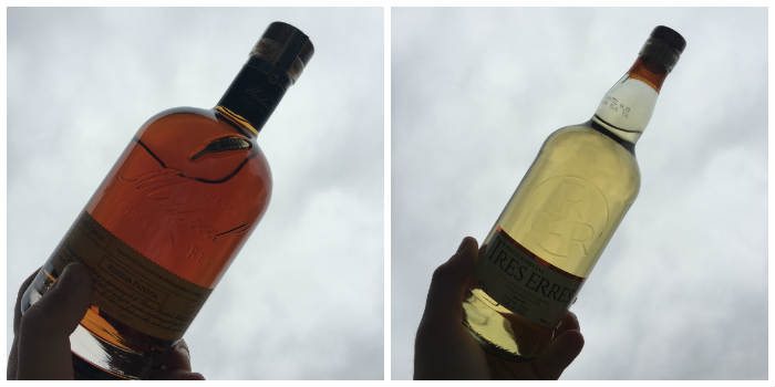 Color profile of pisco spirit