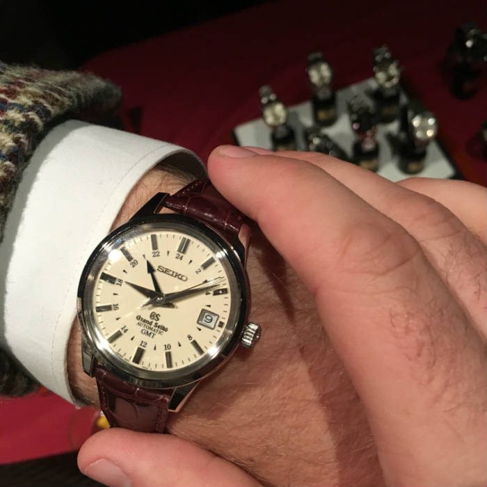 Grand Seiko Automatic GMT on the wrist