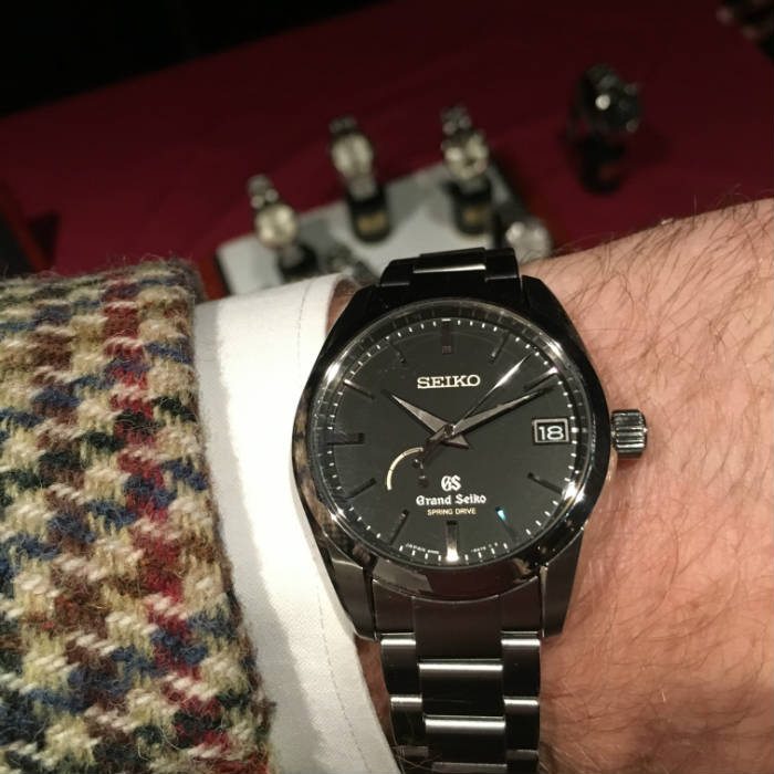 Grand Seiko SBGA085 on the wrist