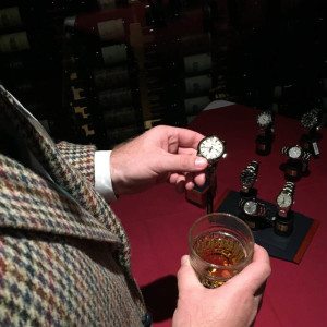 Paul Anthony looking at Grand Seiko watch