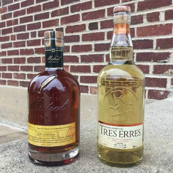 Two bottles of pisco