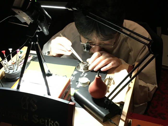 Using chop sticks on a watch