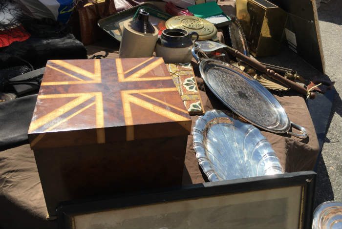 Vintage Wooden Union Jack Box