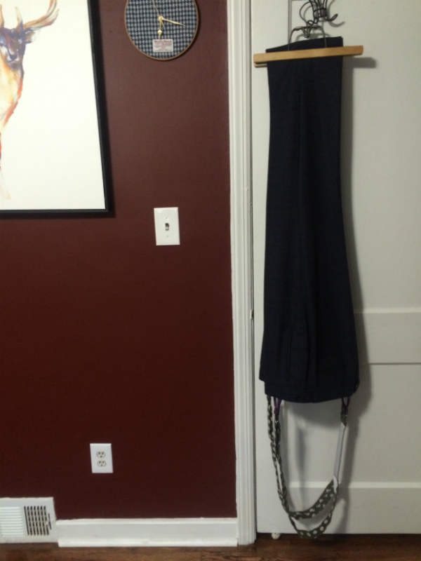 Hanging Pants and Suspenders Together