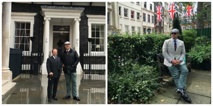 Grey Linen Flat Cap Styled By Paul Anthony