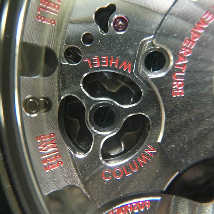 9300 Movement Column Wheel Of Chronograph Up Close