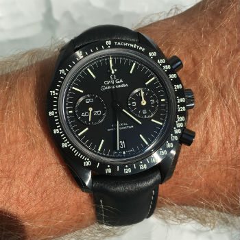 Omega Pitch Black Dark Side Of The Moon Watch