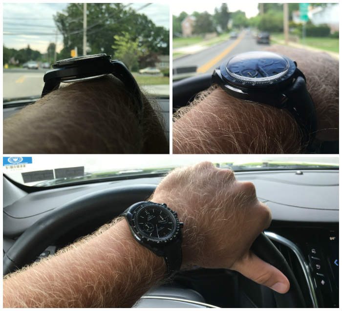 Side View Of The Omega Speedmaster Dark Side Of The Moon