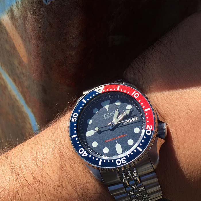 Blue Dial Seiko Dive watch