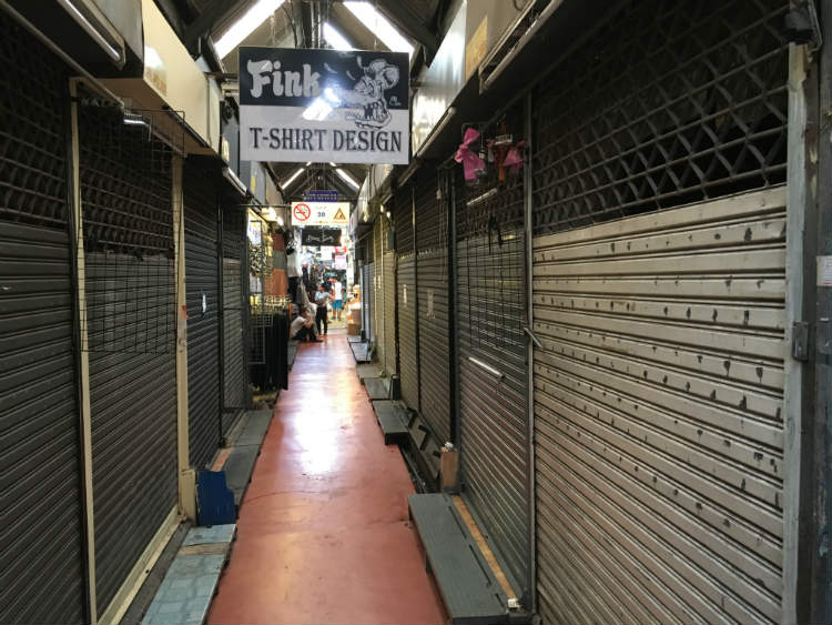 Closed Inner Stalls At Chatuchak Market