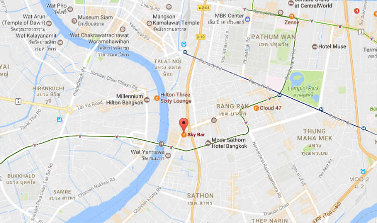 Directions To Sky Bar Bangkok