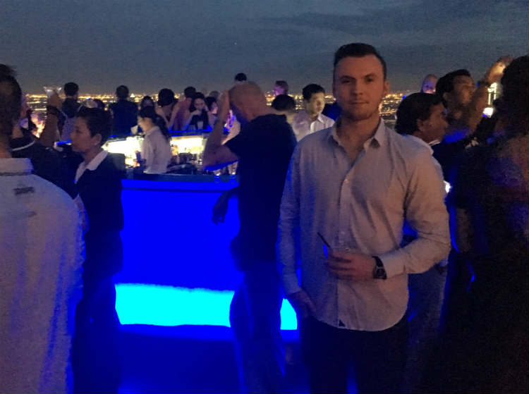 Drinking Cocktails At Sky Bar Bangkok