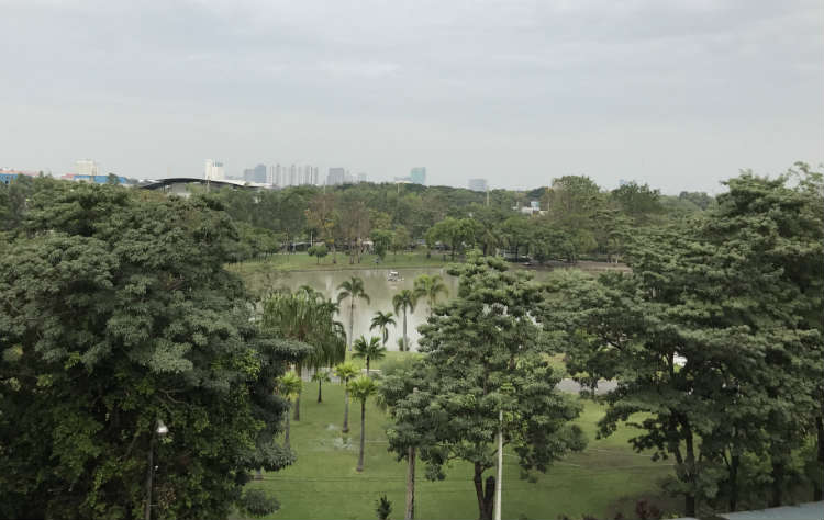 Looking over Chatachak Park and Lake