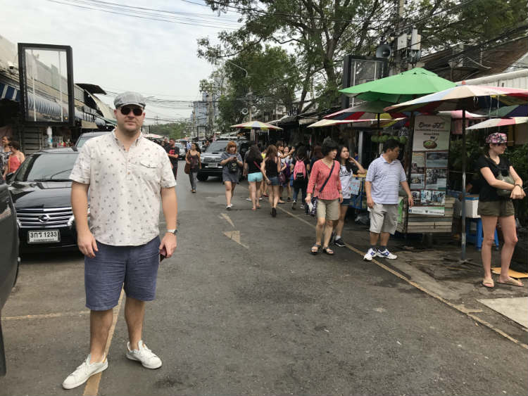 Paul Anthony at Chatuchak Market Bangkok Thailand
