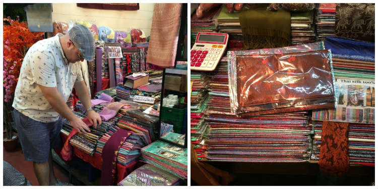 Paul Anthony reviewing Thai silk