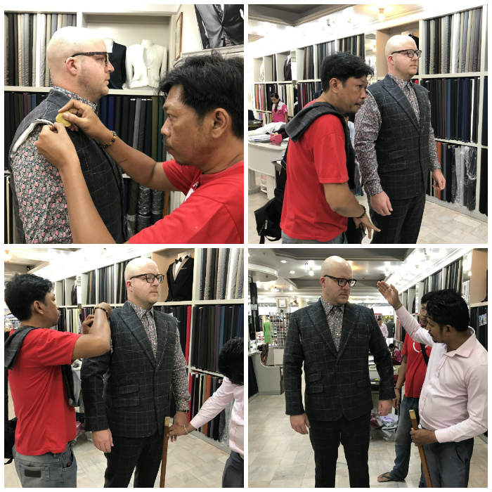 Arm hole and sleeve pitch on custom suit