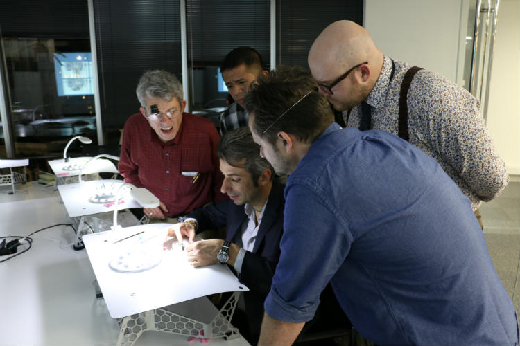 Demonstration of fitting balance wheel and hairspring