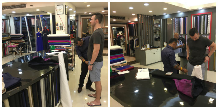 Getting Measured For An RK Fashion Tuxedo