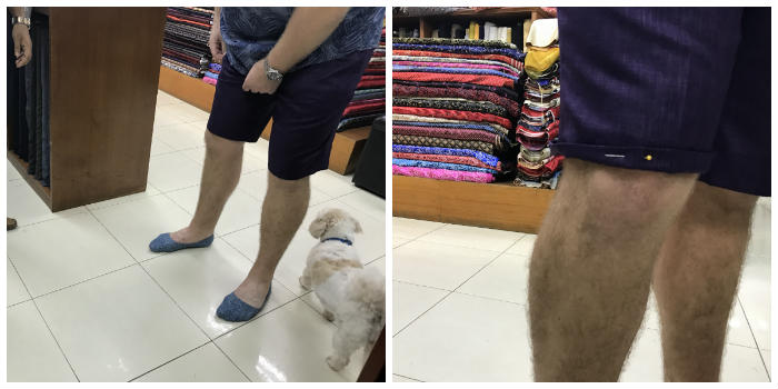 Getting shorts shorter to hit at knee