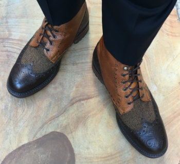 Multi Color Shoes With Tweed