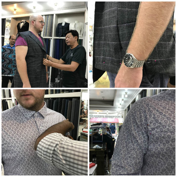 Paul Anthony Magnifique first suit and shirt fitting