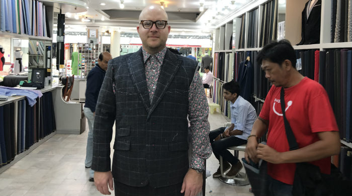 Paul Anthony in mid constructed suit