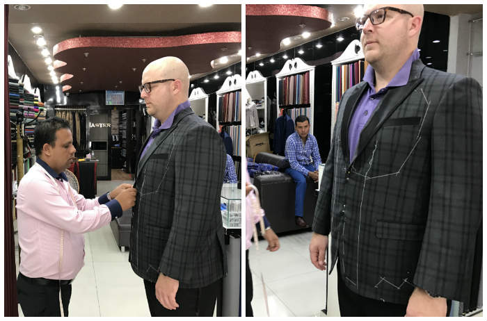 Second fitting for tuxedo jacket