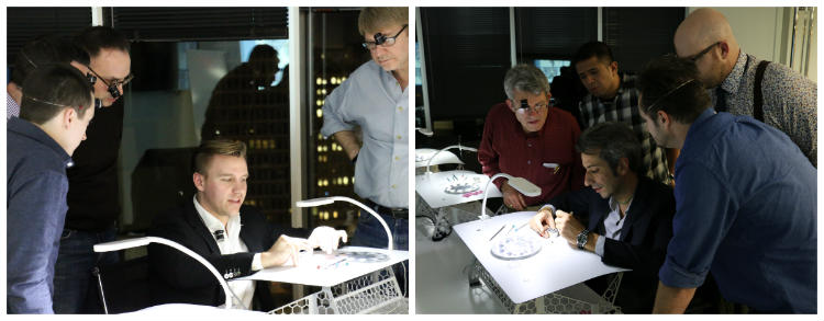 Steven Eagle and Vincent Robert with students