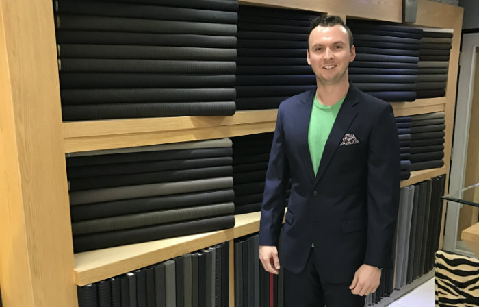 Trevor Guilday in Exclusive Tailor custom suit