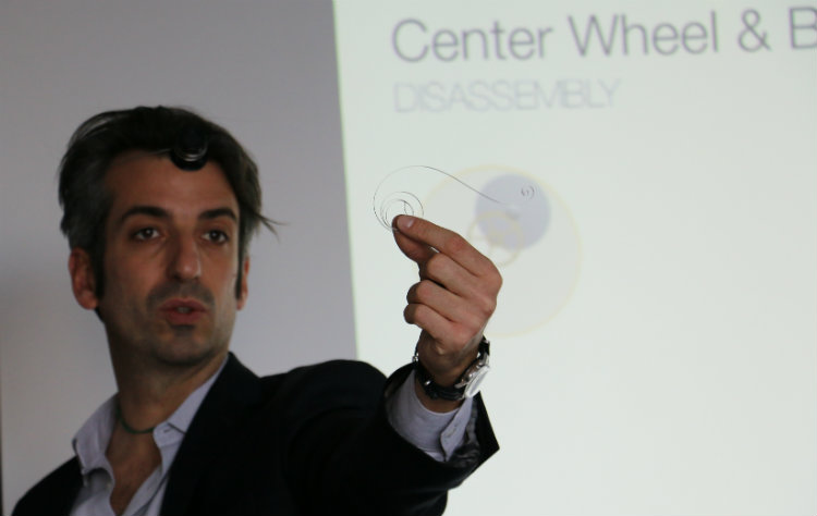 Uncoiled mainspring of watch power reserve