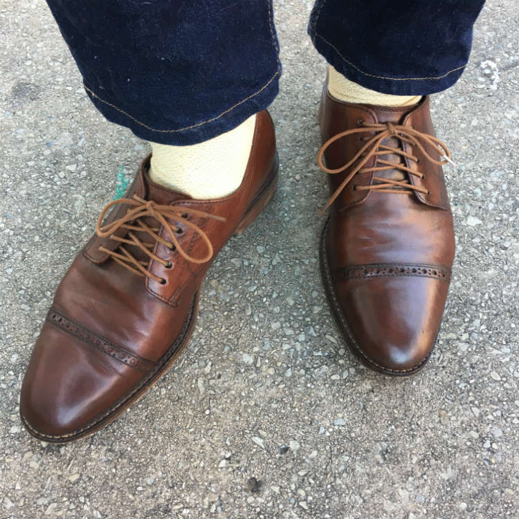 Brown Quarter Brogues With jeans