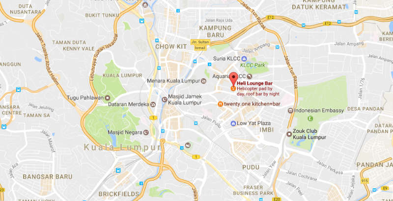 How To Get To Heli Lounge Bar In Kuala Lumpur