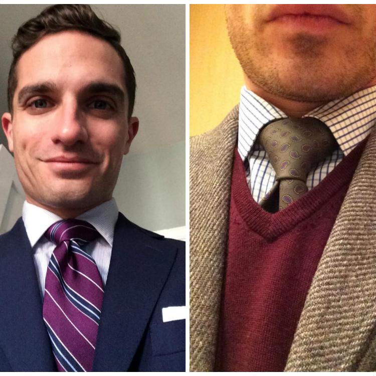 Man Wearing Ties In Secondary Colors