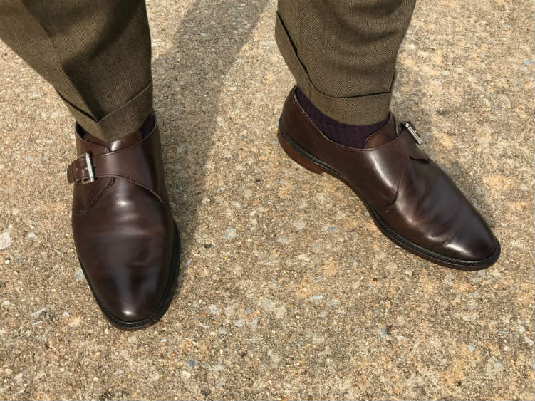 Olive Trousers With Brown Shoes