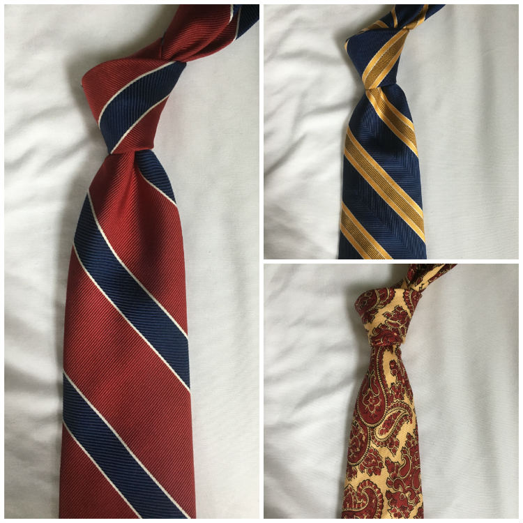 Three Ties In Primary Colors