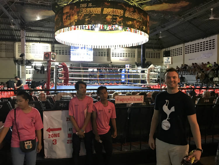 Trevor Guilday At Patong Boxing Stadium