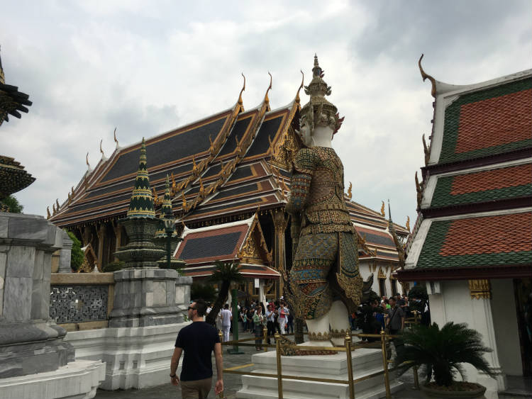 Trevor Guilday at Wat Phra Kaew